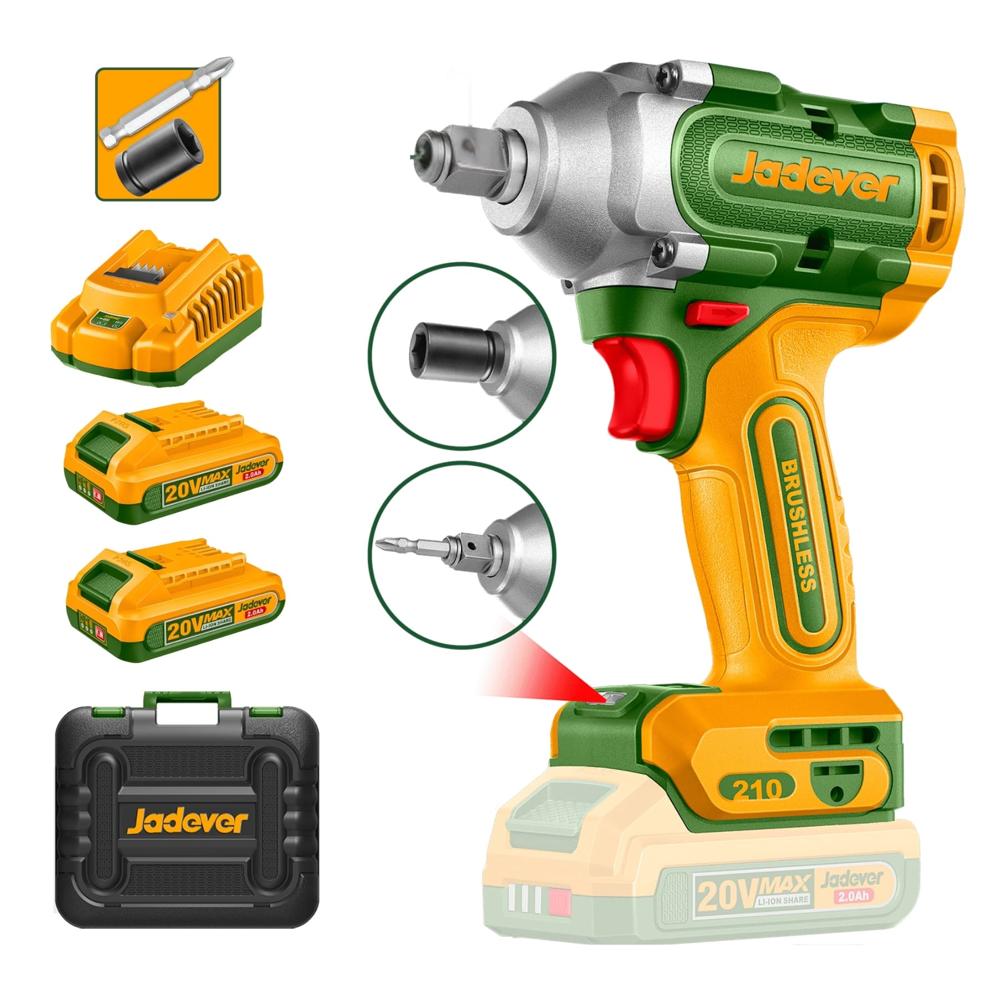 Llave/Destornillador de Impacto 20V 1/2 2100Nm Jadever JDCD3B21