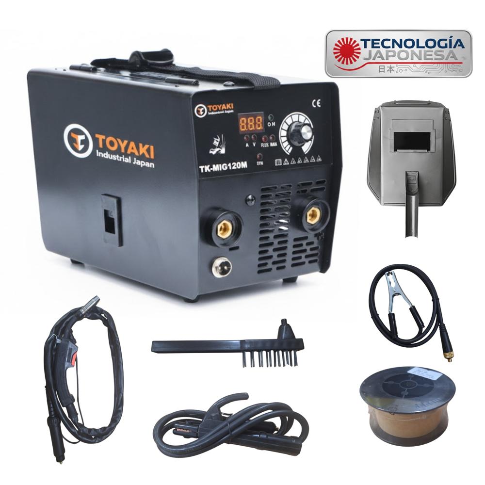Soldadora Inverter MIG FLUX 120A Toyaki TK-MIG120M