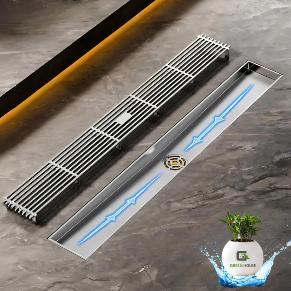 SUMIDERO DE ACERO SUS 304 RECTANGULAR 8X50CM SATINADO