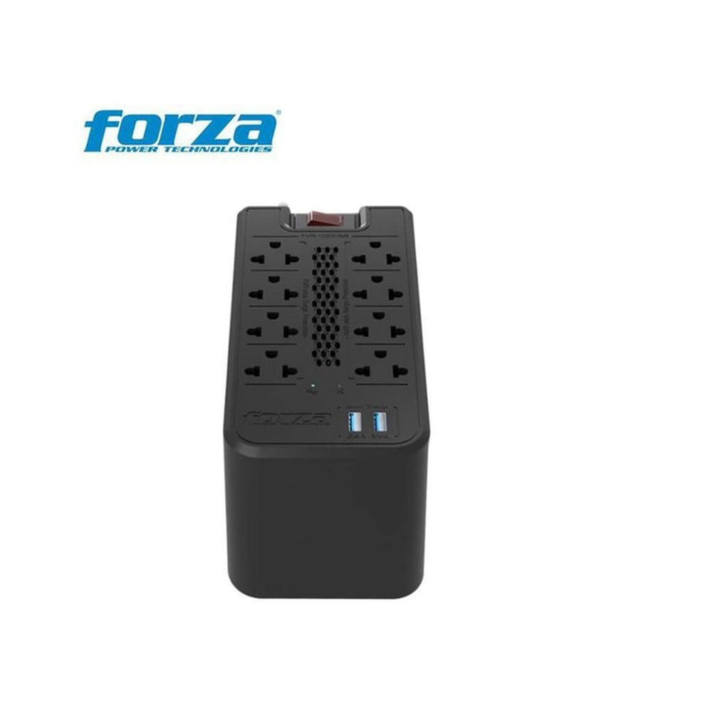 Estabilizador forza fvr-1202usb 8tomas 600w