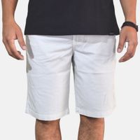 Short Algodón Drill Yonisters Clothing Slim Fit Casual Stretch Blanco