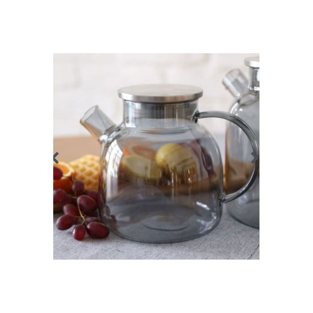 Tetera Moderna Color Gris con Tapa de Acero Inox 1L