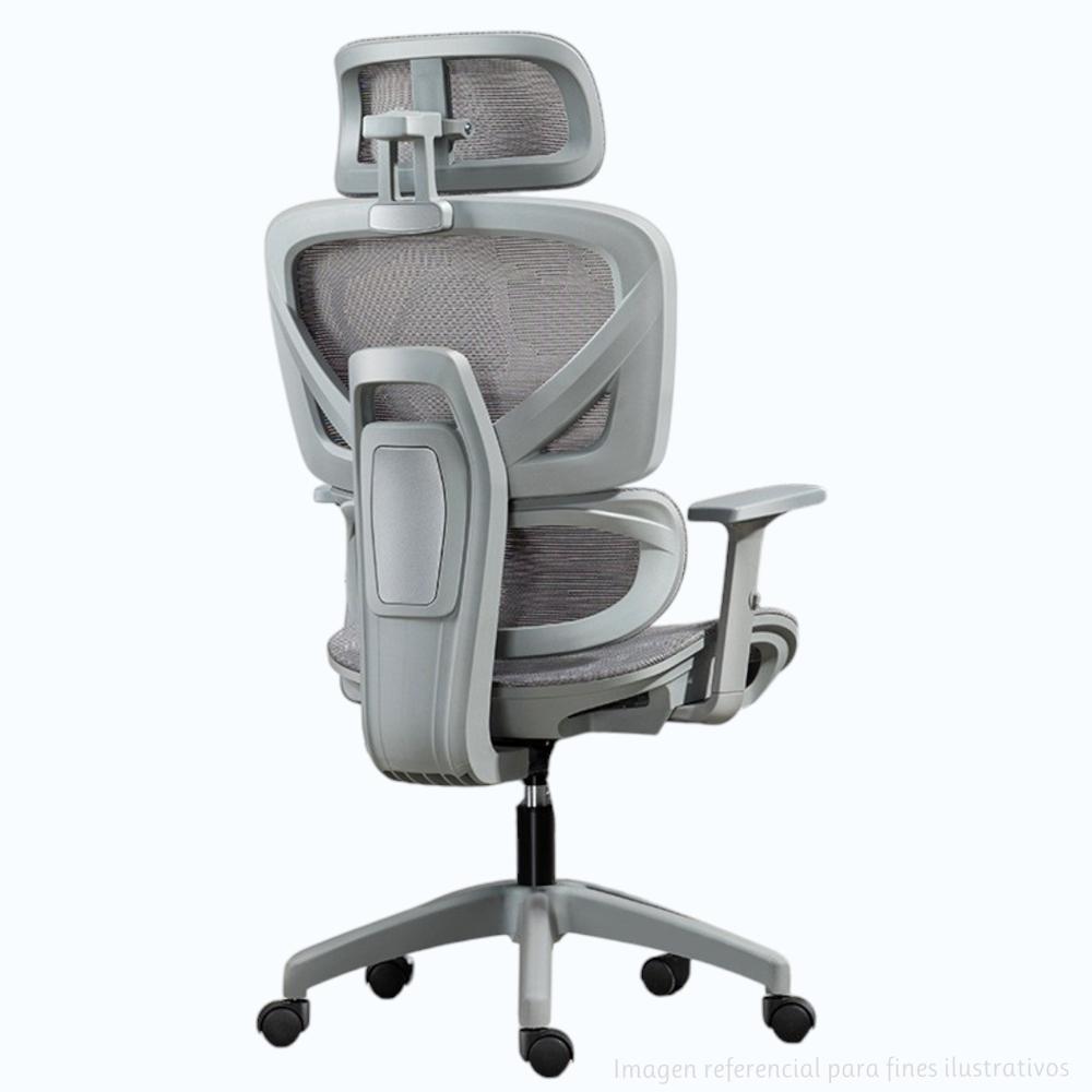Silla Ergonómica con Reclinación Suave Gris