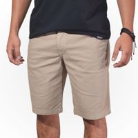 Short Algodón Drill  Yonisters Clothing Slim Fit Casual Stretch Beige