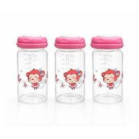 Set de 3 Recolectores de Leche 8oz - Rosado