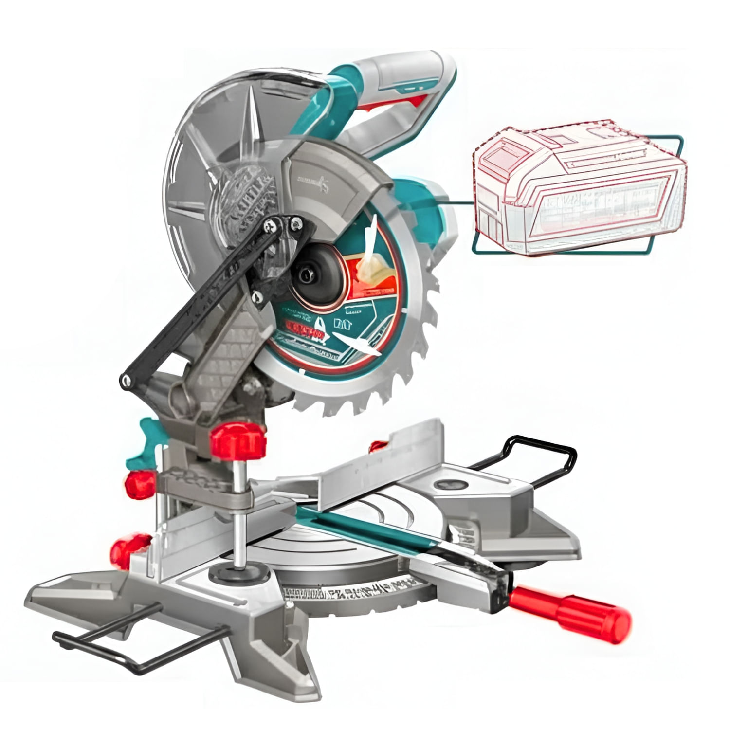 Sierra Ingleteadora 20v  210mm Total TMSLI2021