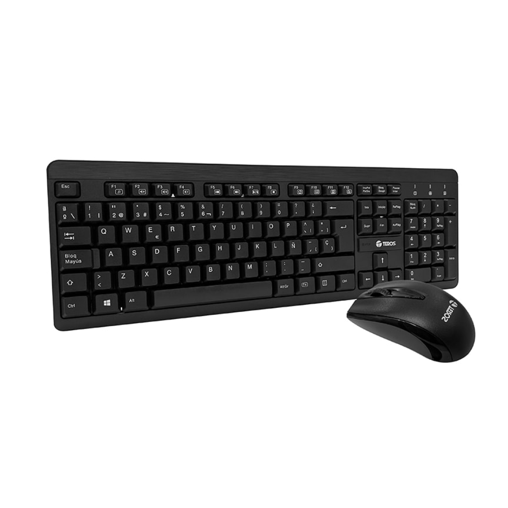 KIT TECLADO Y MOUSE INALAMBRICO TEROS USB-A