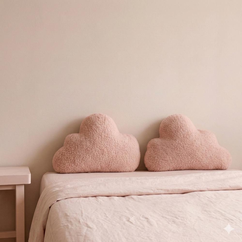 Cojín Nube Rosa Estilo Japandi - Deco Home Baby