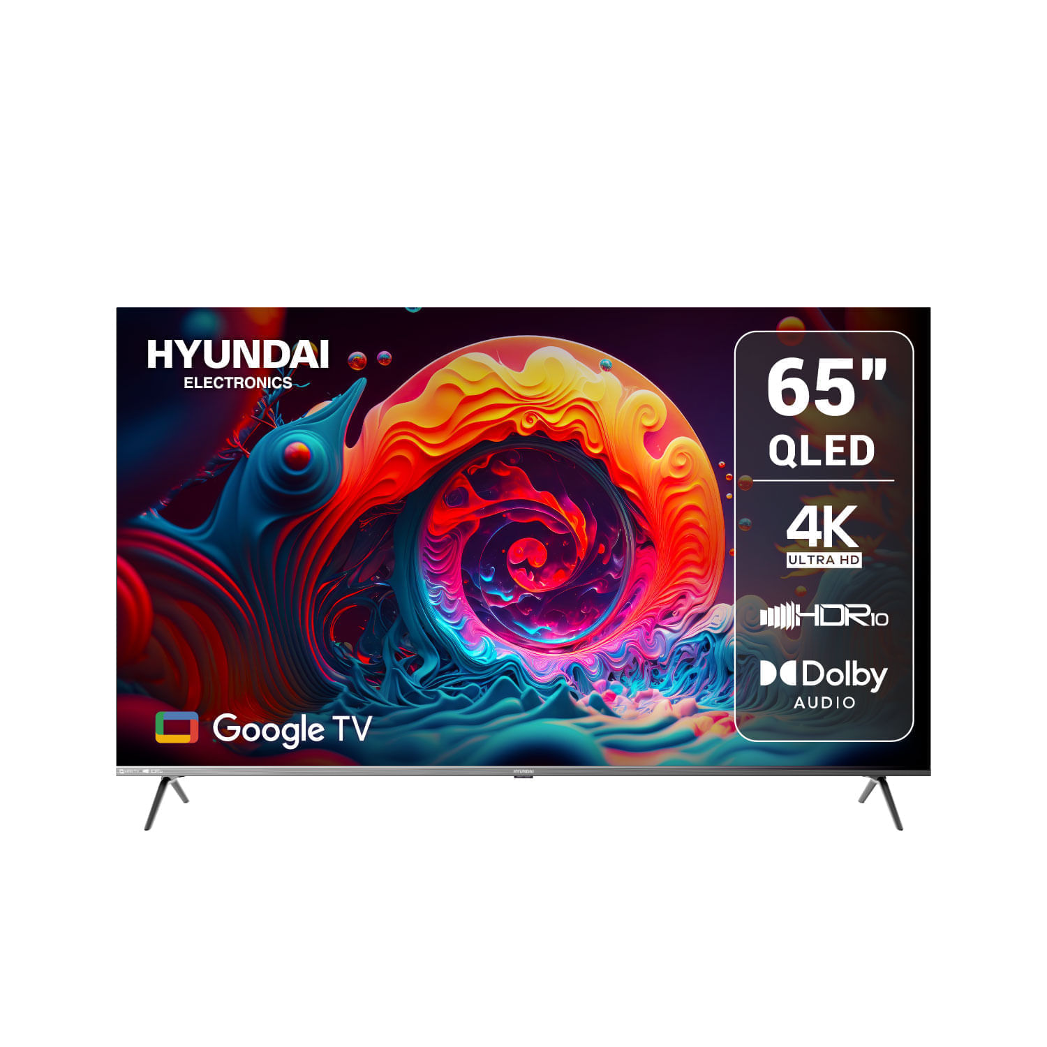 Televisor Hyundai 65"" HYLED6513QG 4K QLED Gris