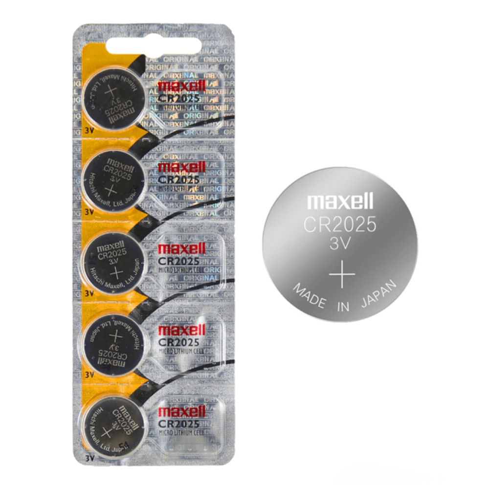Pila Maxell Cr2032 Voltaje 3v Batería De Litio Panasonic - Pack X5