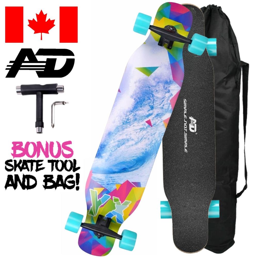 Skate Longboard 42'' Dancing Cruising Downhill - Sea