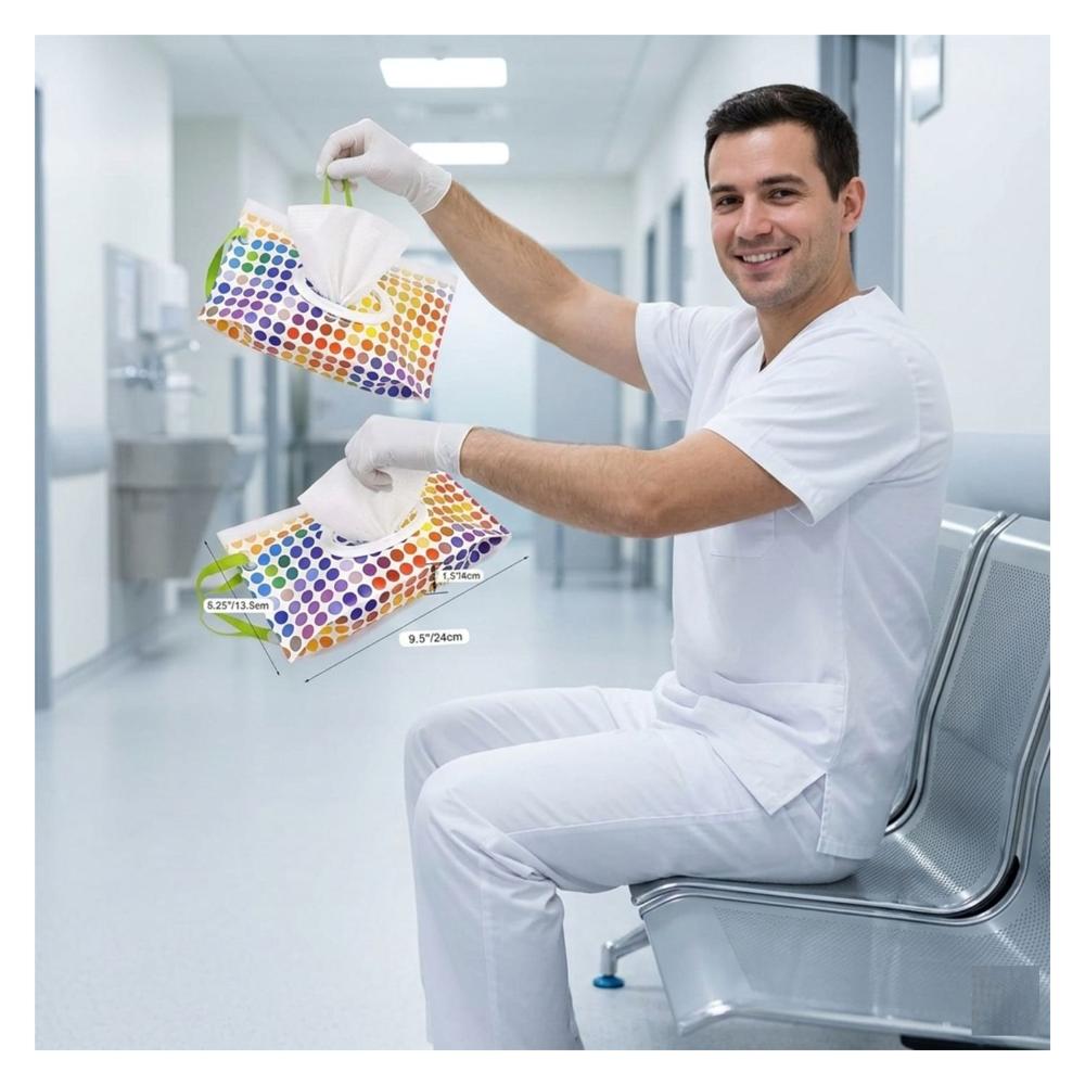 Porta Paños Puntitos Colors Pack 2 Unds