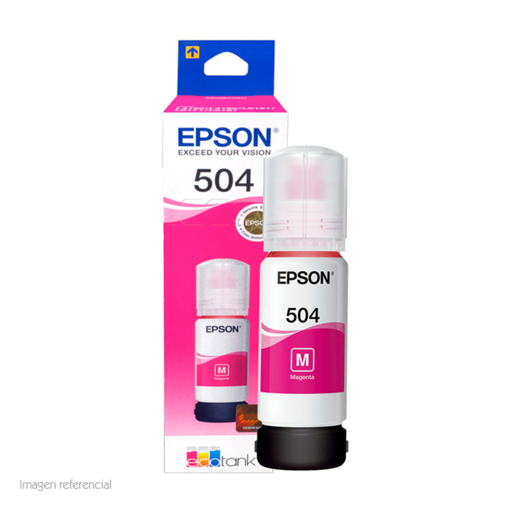 BOTELLA DE TINTA EPSON T504 MAGENTA 70ML