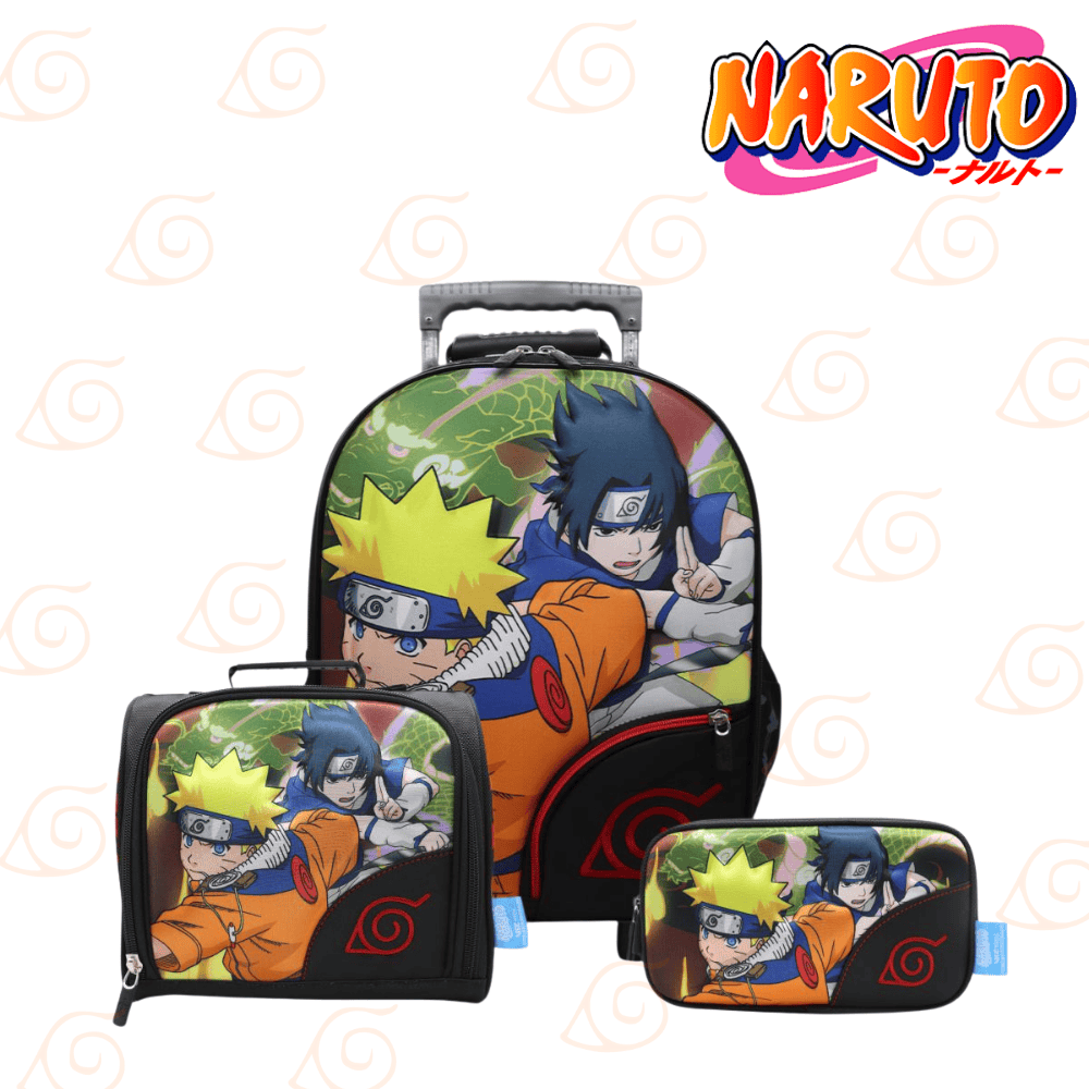 Maleta escolar  Set  3 piezas NARUTO