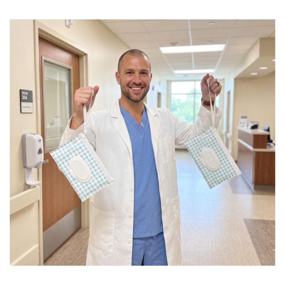 Porta Toallitas Cuadritos C Jgo x 2 Unds