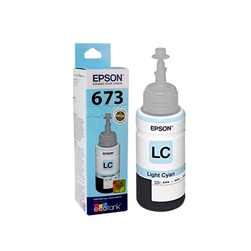 BOTELLA DE TINTA EPSON 673 CYAN CLARO 70ML