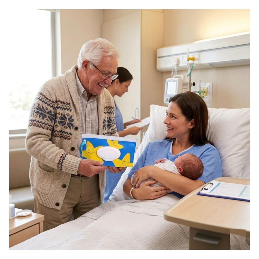 Porta Toallitas Estrellitas Jgo x 2 Unds