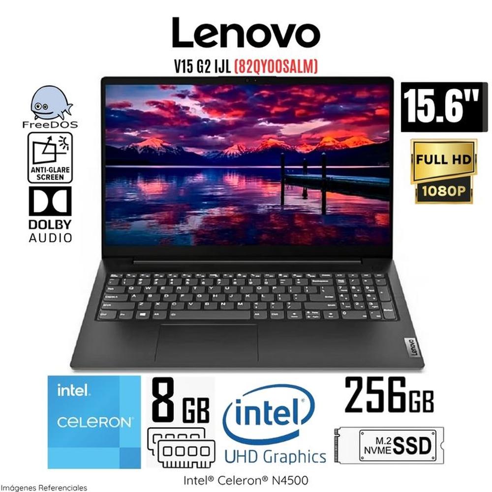 Laptop Lenovo V15 G2 IJL Intel Celeron N4500 8GB RAM 256GB SSD 15.6 FHD Free Dos - 82QY00SALM