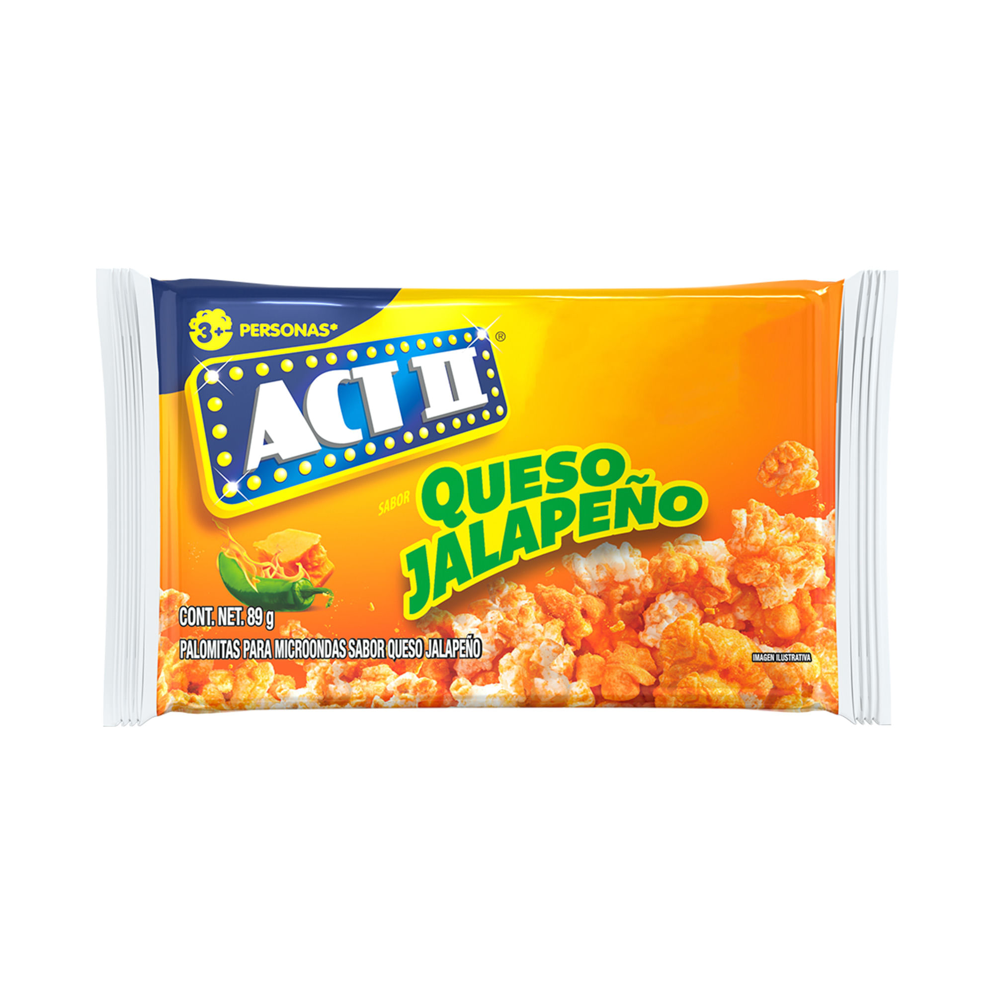 Pop Corn ACT II Queso Jalapeño Bolsa 89g