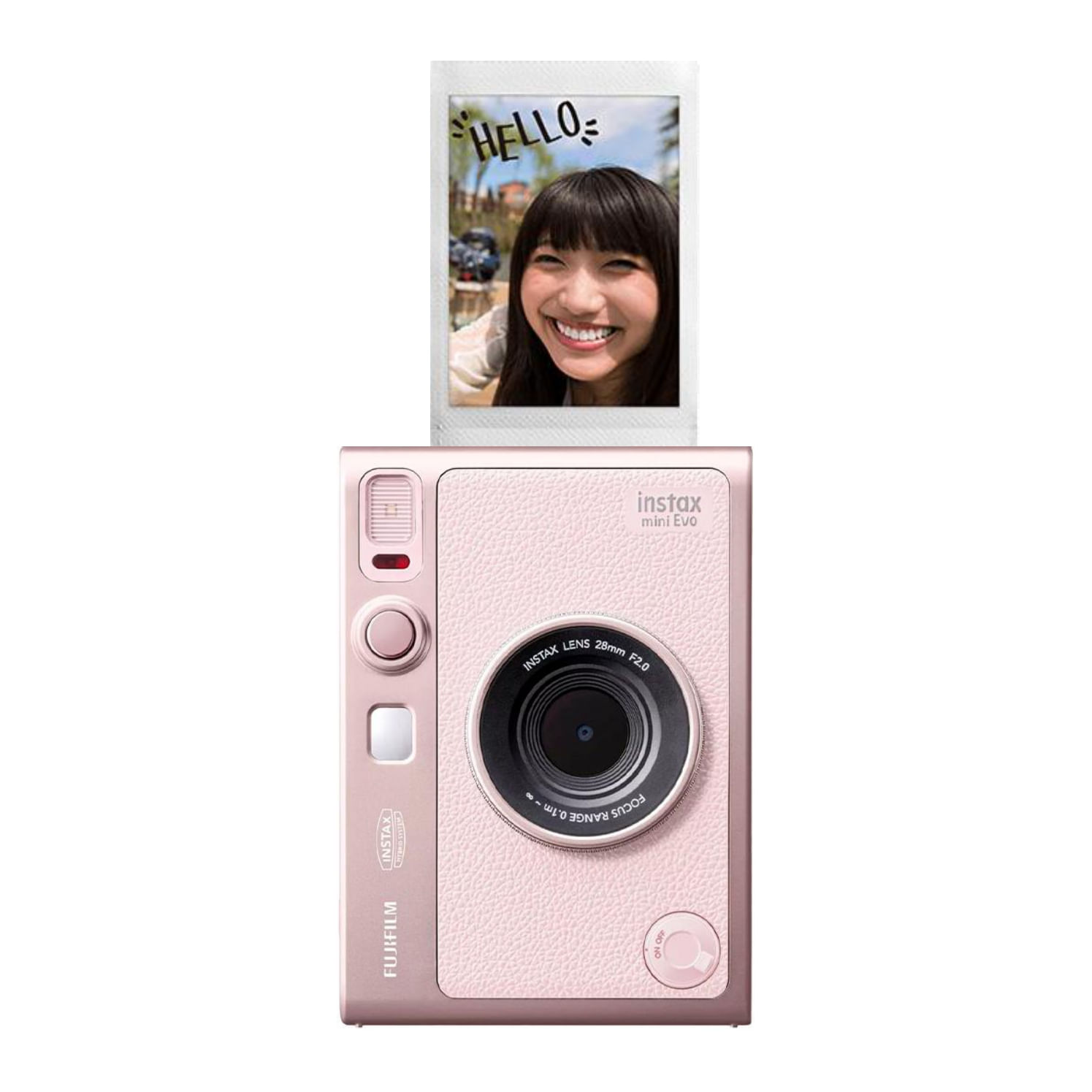 Cámara Instax FUJIFILM mini EVO Hybrid Gentle Rose