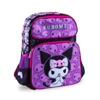 Set de Mochila Escolar X3 Kuromi Oficio con Lonchera Térmica y Cartuchera