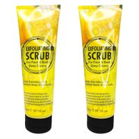 PACK 2 EXFOLIANTE FACIAL Y CORPORAL LIMÓN 320ML WOKALI