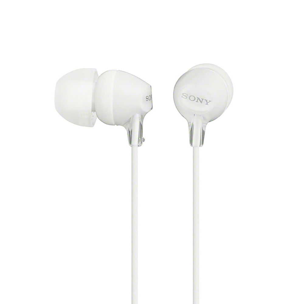 Audífonos internos ligeros alámbricos Sony MDR-EX15APWZUC Blanco