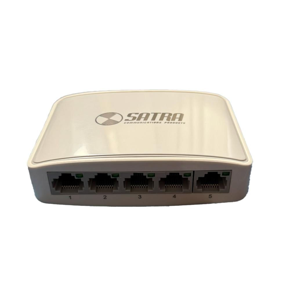 Switch Ethernet 5 Puertos 10-100 Mbps Satra Auto MDI-MDIX