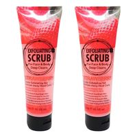 PACK 2 EXFOLIANTE FACIAL Y CORPORAL FRESA 320ML WOKALI