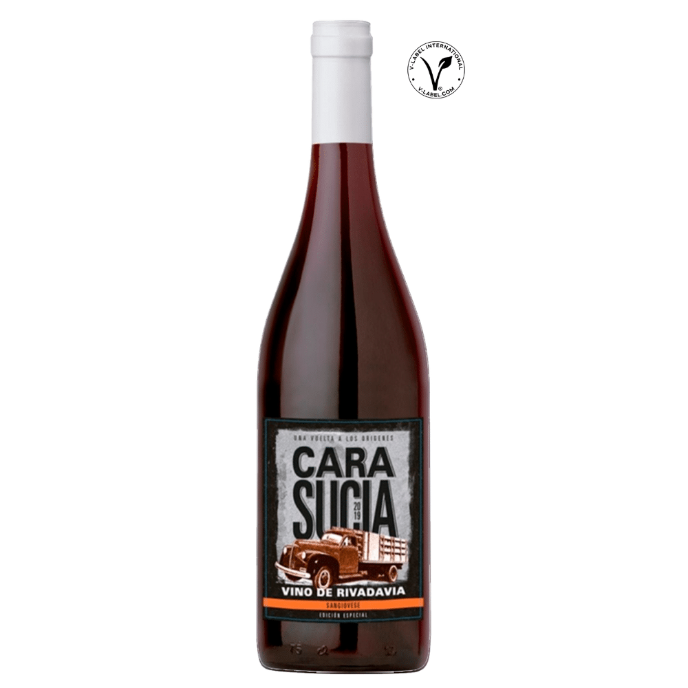 Vino CARA SUCIA Sangiovese Vegano Botella 750ml