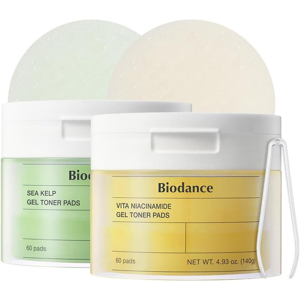 PACK 2 BIODANCE ALMOHADILLAS TÓNICAS NIACINAMIDA Y ALGAS 60 UND C/U