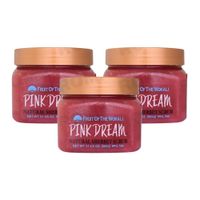 PACK 3 EXFOLIANTE CORPORAL PINK DREAM 600G WOKALI