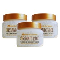 PACK 3 EXFOLIANTE CORPORAL ORGANIC RICE 600G WOKALI