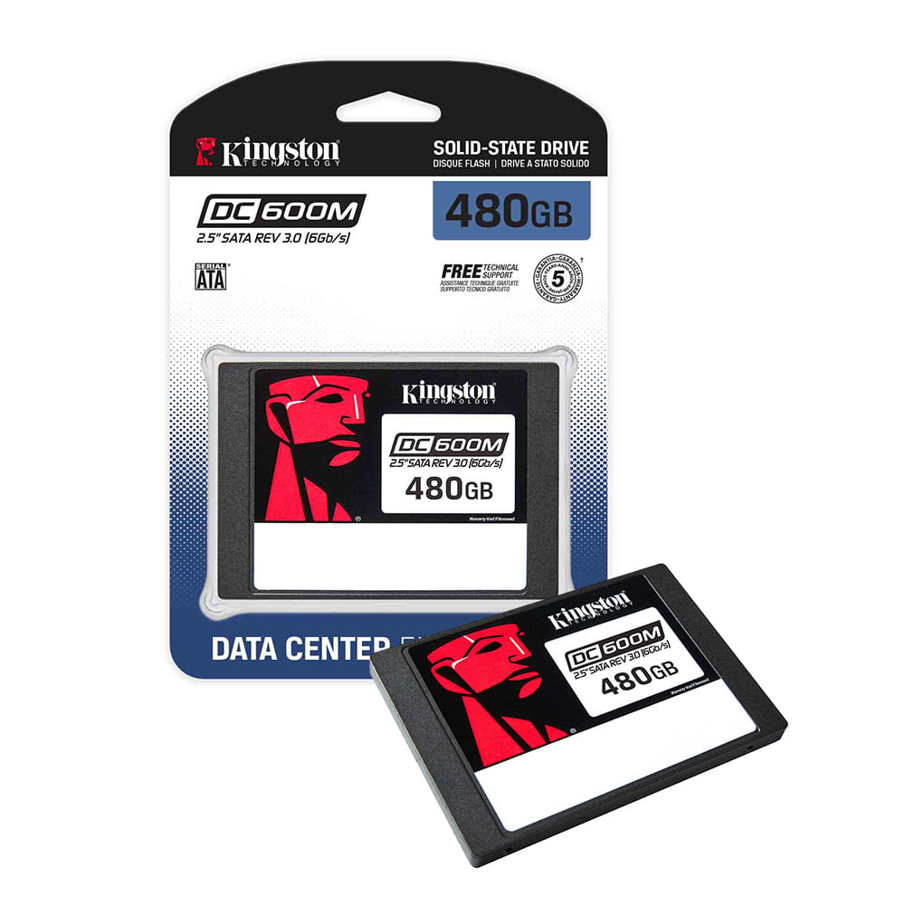 SSD Kingston DC600M 480GB SATA 6Gbs 2.5 Unidad de Estado Sólido SEDC600M480G