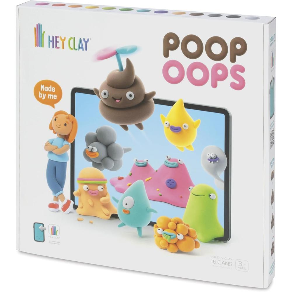 KIT DE ARCILLA HEY CLAY POOP OOPS FAT BRAIN TOYS