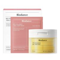 SET BIODANCE MASCARILLA BIOCOLÁGENO & ALMOHADILLAS NIACINAMIDA 60 UND