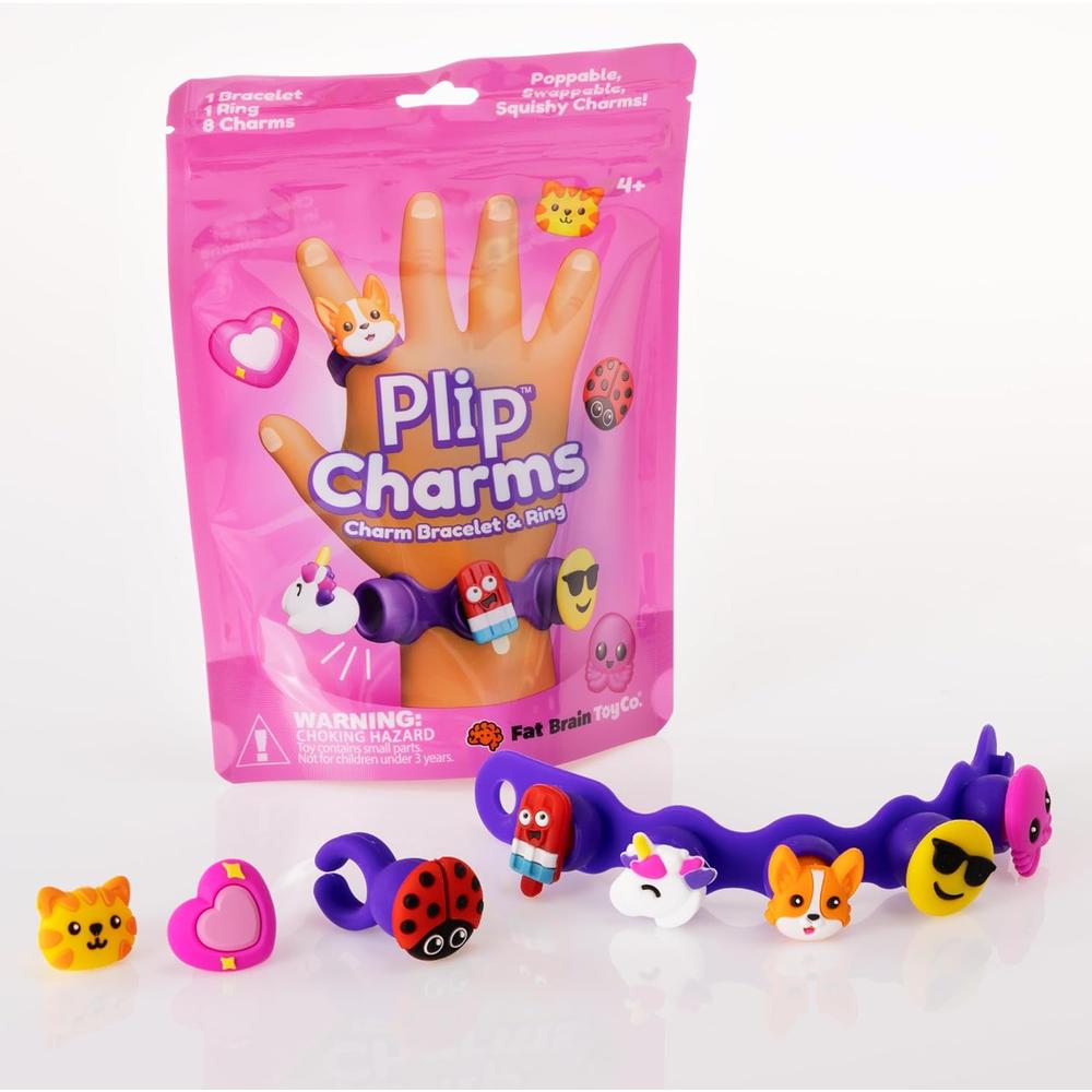 KIT DE JOYERÍA PLIP CHARMS FAT BRAIN TOYS | MORADO