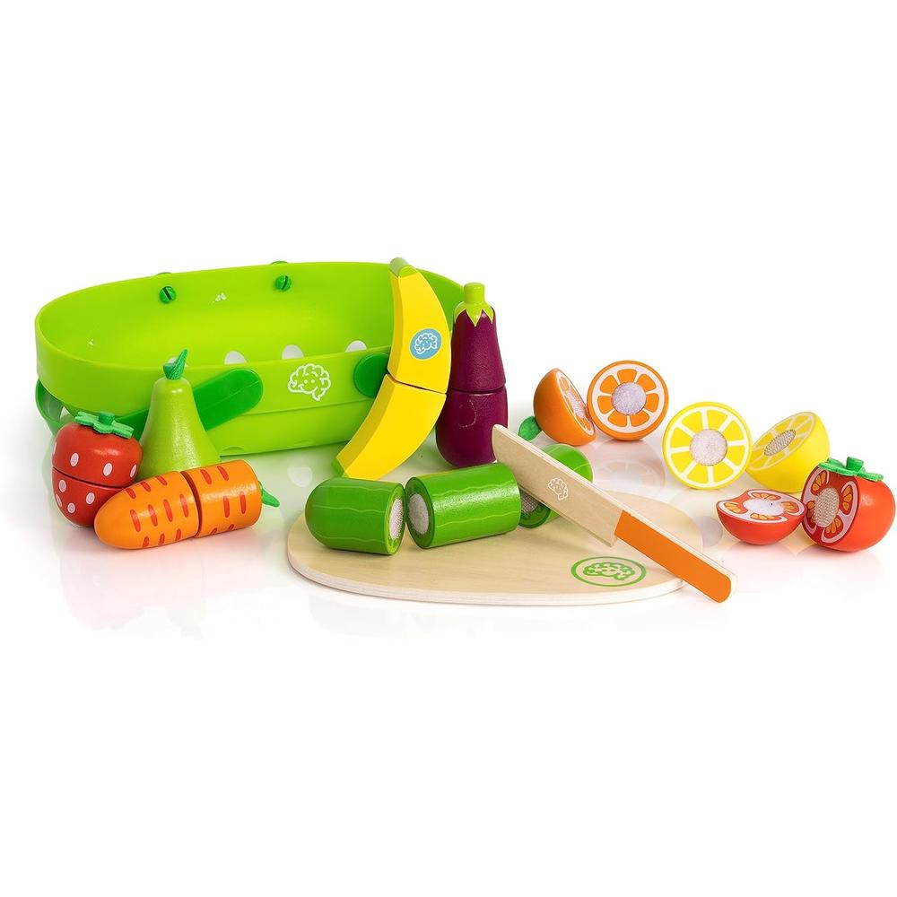 JUGUETE CESTA DE FRUTAS Y VERDURAS FAT BRAIN TOYS