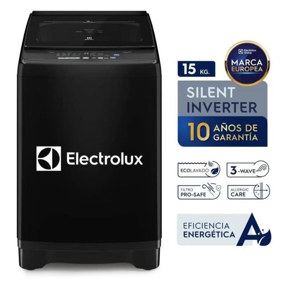 Lavadora 15kg Electrolux Negro Inverter Technology EWIP15F2XSWB