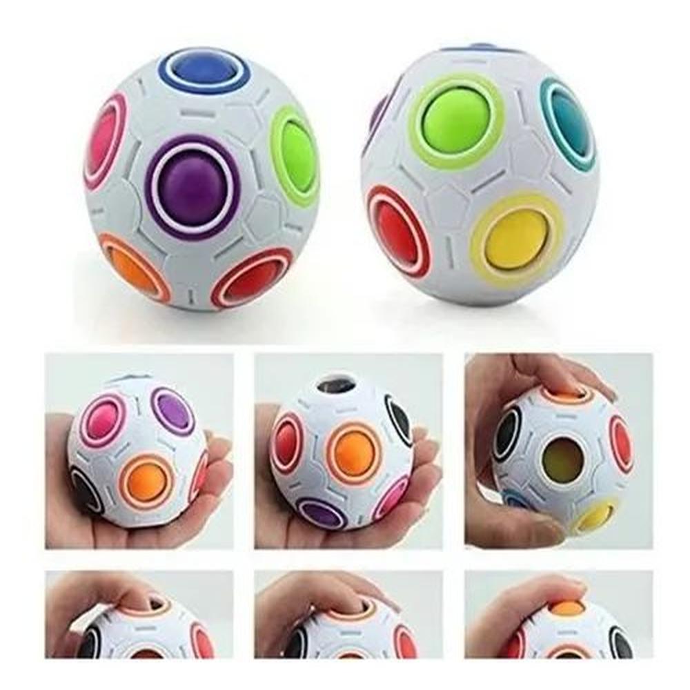 CUBO RUBIK BOLA ARCOIRIS PUZZLE RUBIK JUEGO INGENIO