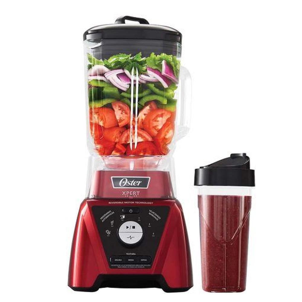 Licuadora Xpert Series roja con un vaso Blend N Go – Oster BLST3B RPG 053