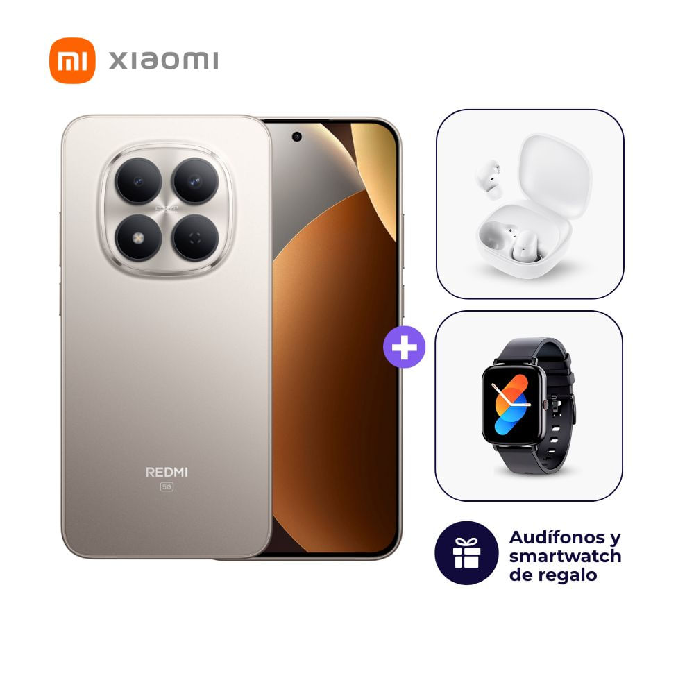 Xiaomi Redmi Note 15 Pro 4G 256GB 8GB Ram Blanco y Smartwatch - Audífonos
