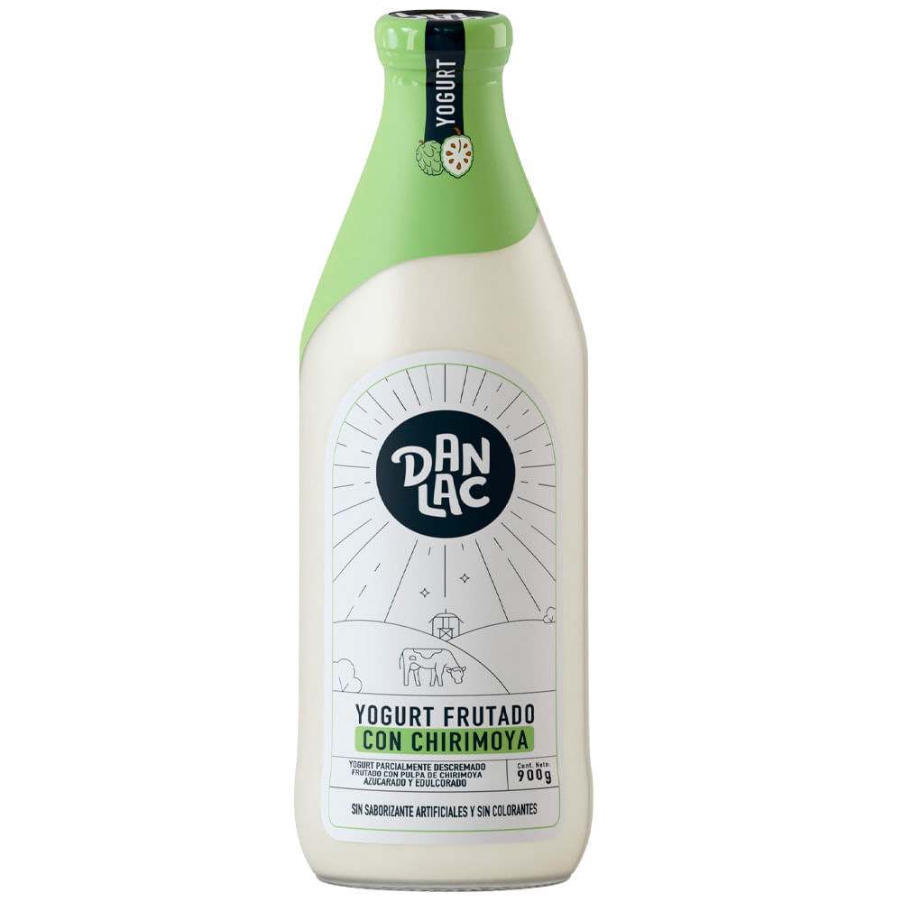 Yogurt Frutado DANLAC con Chirimoya Botella 900g