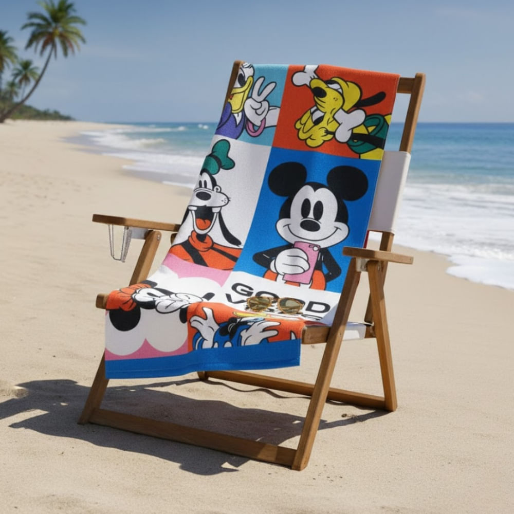 Toalla para Playa Ratón Good Vibes 140x70cm