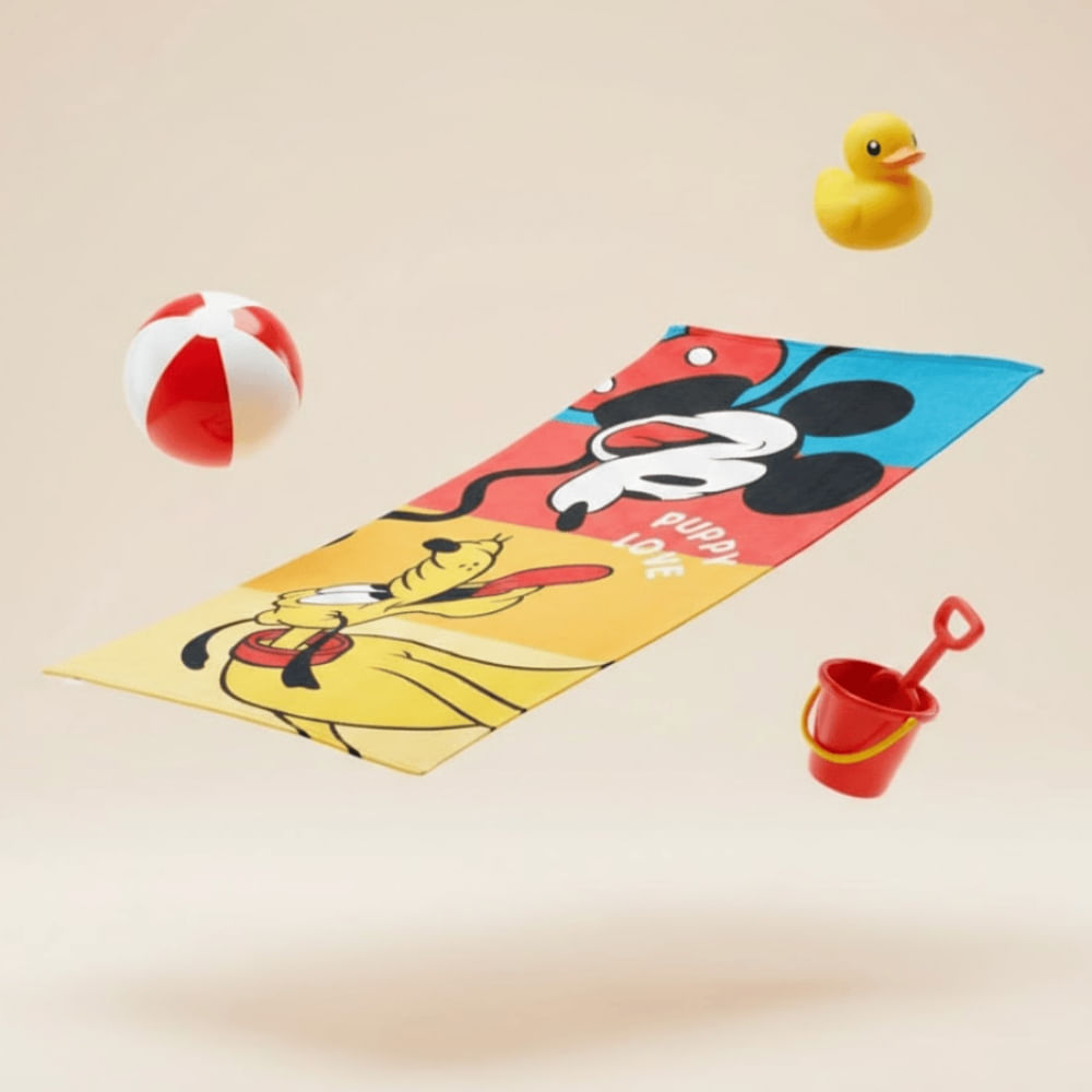 Toalla para Playa Ratón y Mascota 140x70cm