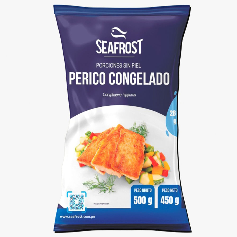 Porción de Perico sin Piel Congelado SEAFROST Paquete 500g