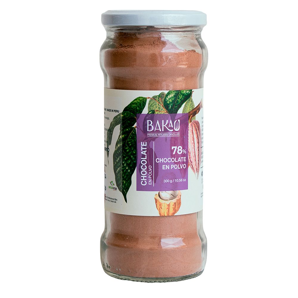 Chocolate en Polvo 78% Cacao en Frasco x 300g