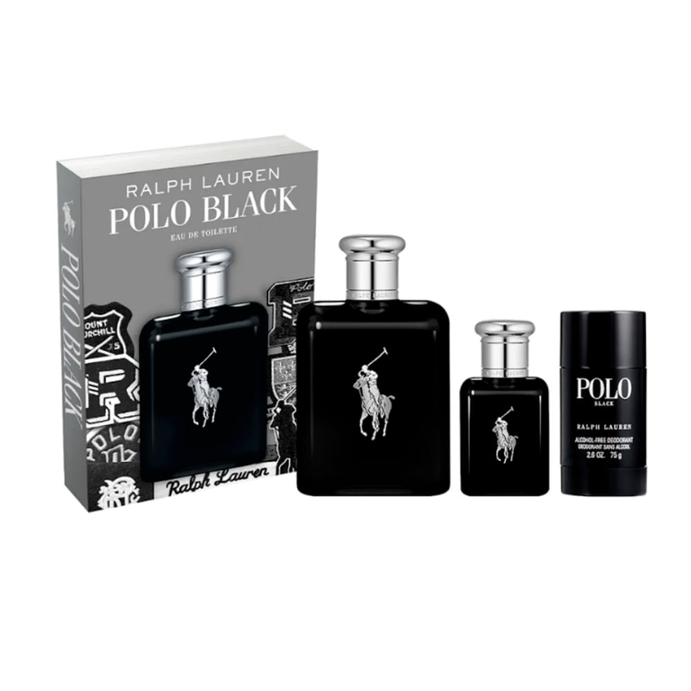 Ralph lauren Polo Black edt 125 Ml + 40 Ml + DEO 75 Ml