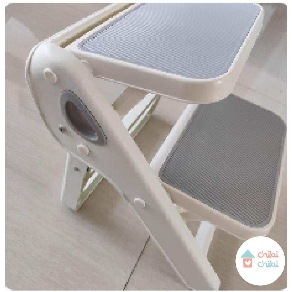 ESCALERA PLEGABLE BLANCO