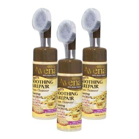 PACK 3 LIMPIADOR FACIAL EN ESPUMA AVENA 150ML WOKALI